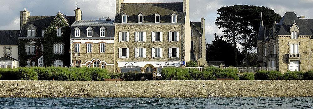 Hotel Aux Tamaris - Vue Mer Roscoff Exterior foto